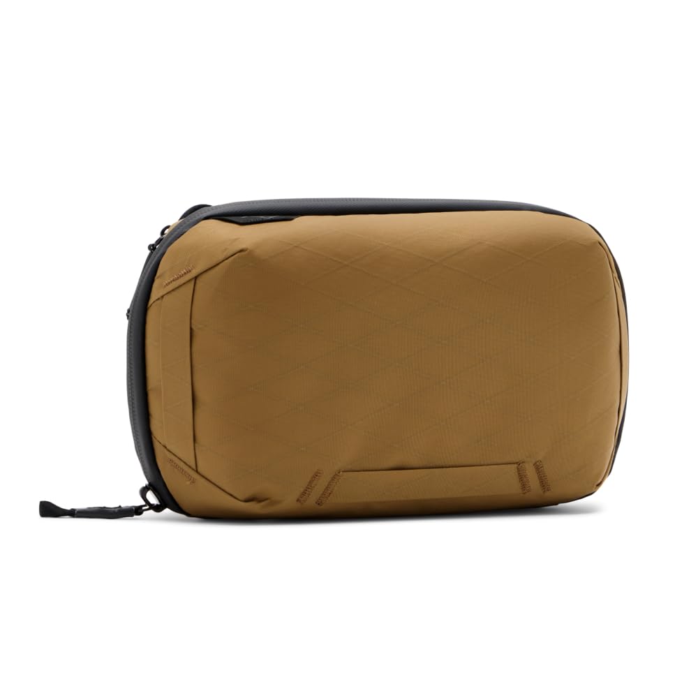 Peak Design Small Tech Pouch, Coyote, Ocean Edition, Electronics Organizer for Travel or Everyday Carry, Origami-Style Storage, Cable Pass-Through, Weatherproof, Gear Carry Bag for Men and Women