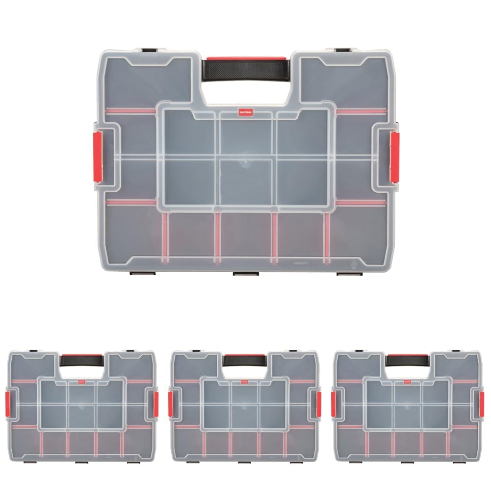 CRAFTSMAN Small Storage Organizer, 10 Compartment, Plastic (CMST14021) (Pack of 2)