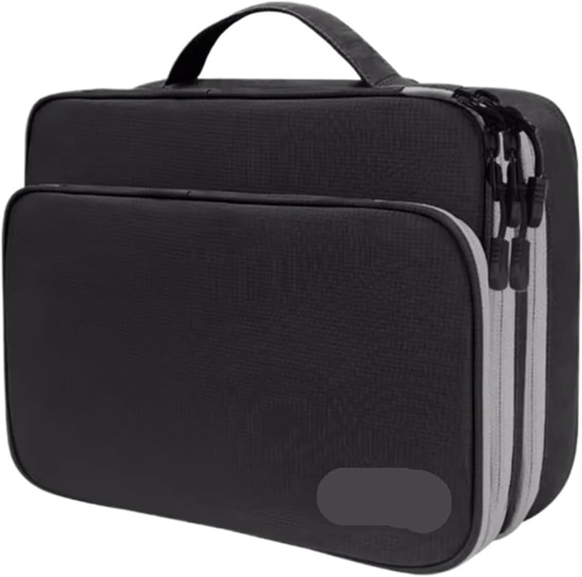 Portabl Data Line Charger Storage Bag,Compatible for Travel Multi Layer Cable Organizer Digital Electronic(Grey)