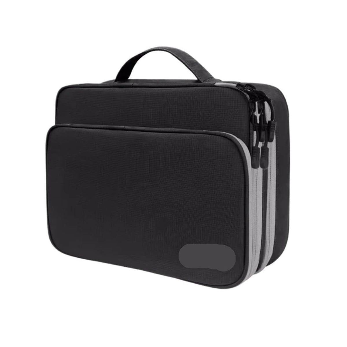 Portabl Data Line Charger Storage Bag,Compatible for Travel Multi Layer Cable Organizer Digital Electronic(Grey)