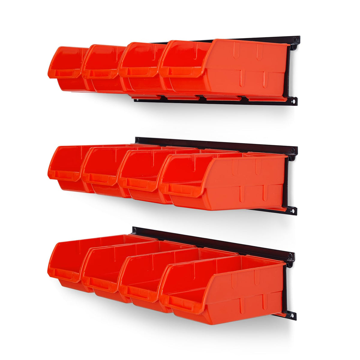Ultrawall Wall Mounted Storage Bins, Plastic Hanging Storage Organizer Bins