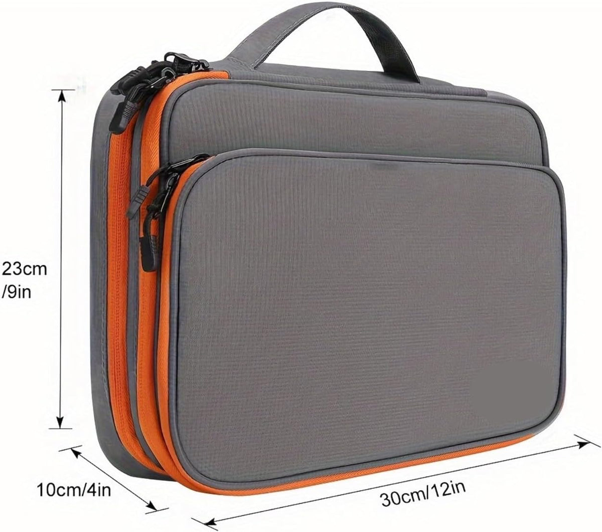 Portabl Data Line Charger Storage Bag,Compatible for Travel Multi Layer Cable Organizer Digital Electronic(Grey)