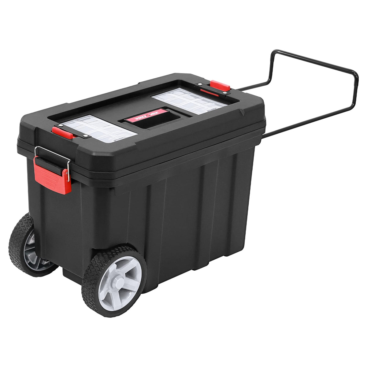 MAXPOWER 2-Pc Plastic Tool Box, 12" Small & 17" Portable Toolbox, Lockable