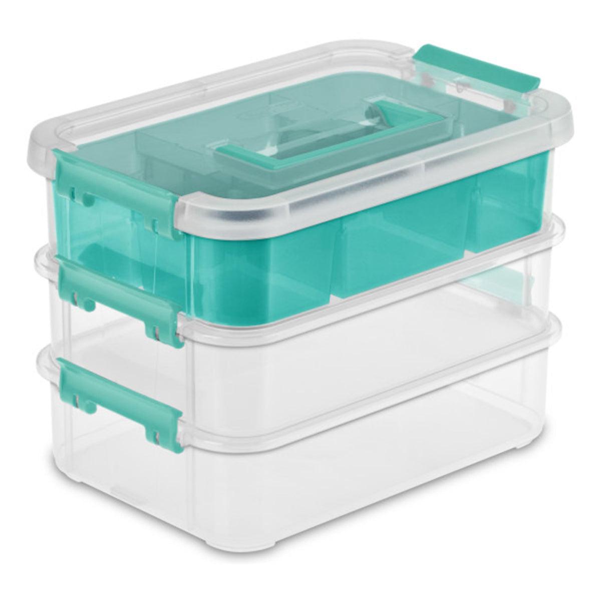 Sterilite 14138606 Layer Stack & Carry Box, 10-5/8-Inch