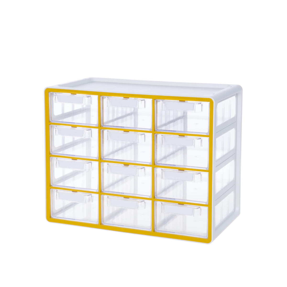 Blue Ginkgo 12-Drawer Storage Cabinet Organizer, Grey, Made in Korea