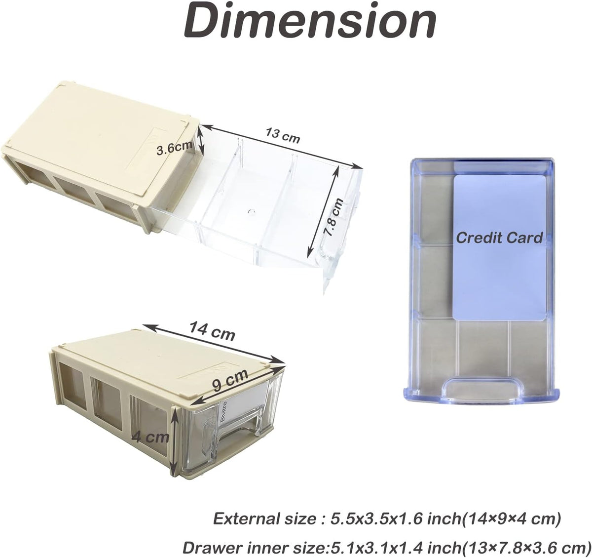 Stackable Storage Drawers Set of 20 with Dividers and Paper Labels