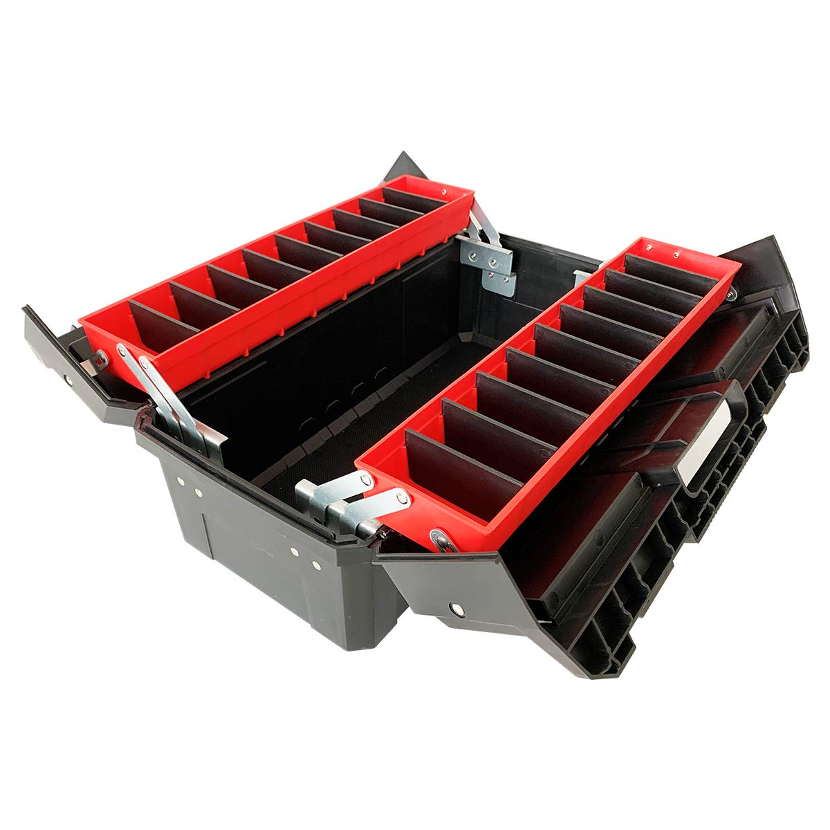 WEWLINE Tool Box Organizer 18.5" Tool Storage with Adjustable Compartment Portable Toolbox with Handle Perfect for Home Office Garge