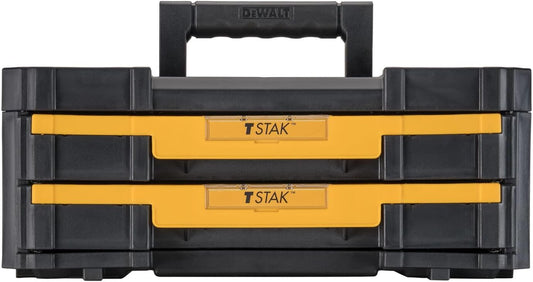 DEWALT TSTAK Tool Storage Organizer with Double Drawers, Holds Up to 16.5 lbs. (DWST17804)