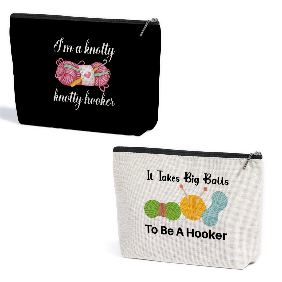 2Pcs Cables Chargers Makeup Bag Travel Essentials Cosmetic Bags for Women