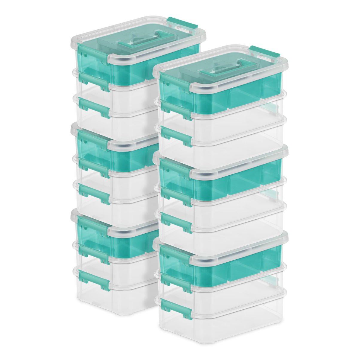 Sterilite 14138606 Layer Stack & Carry Box, 10-5/8-Inch