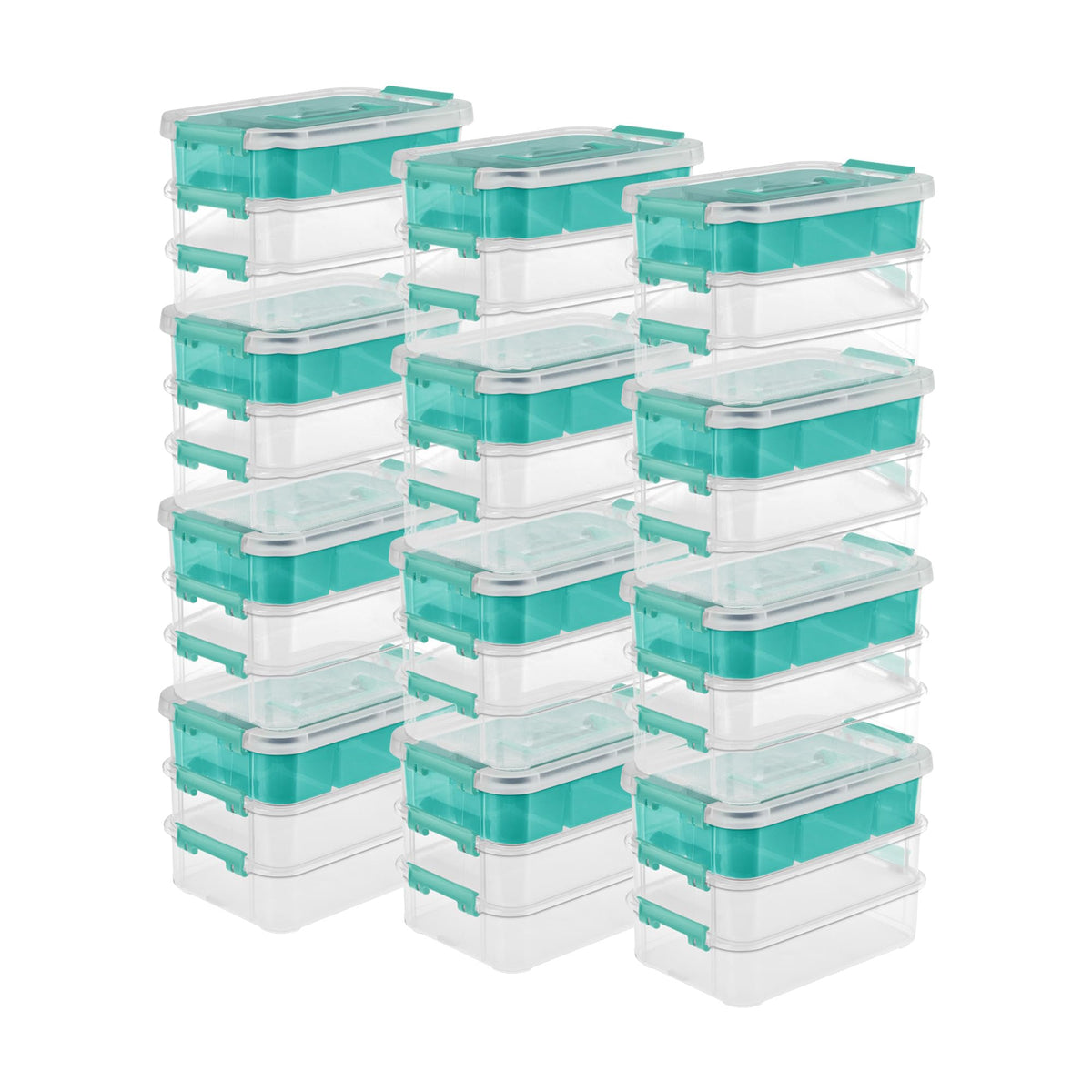 Sterilite 14138606 Layer Stack & Carry Box, 10-5/8-Inch