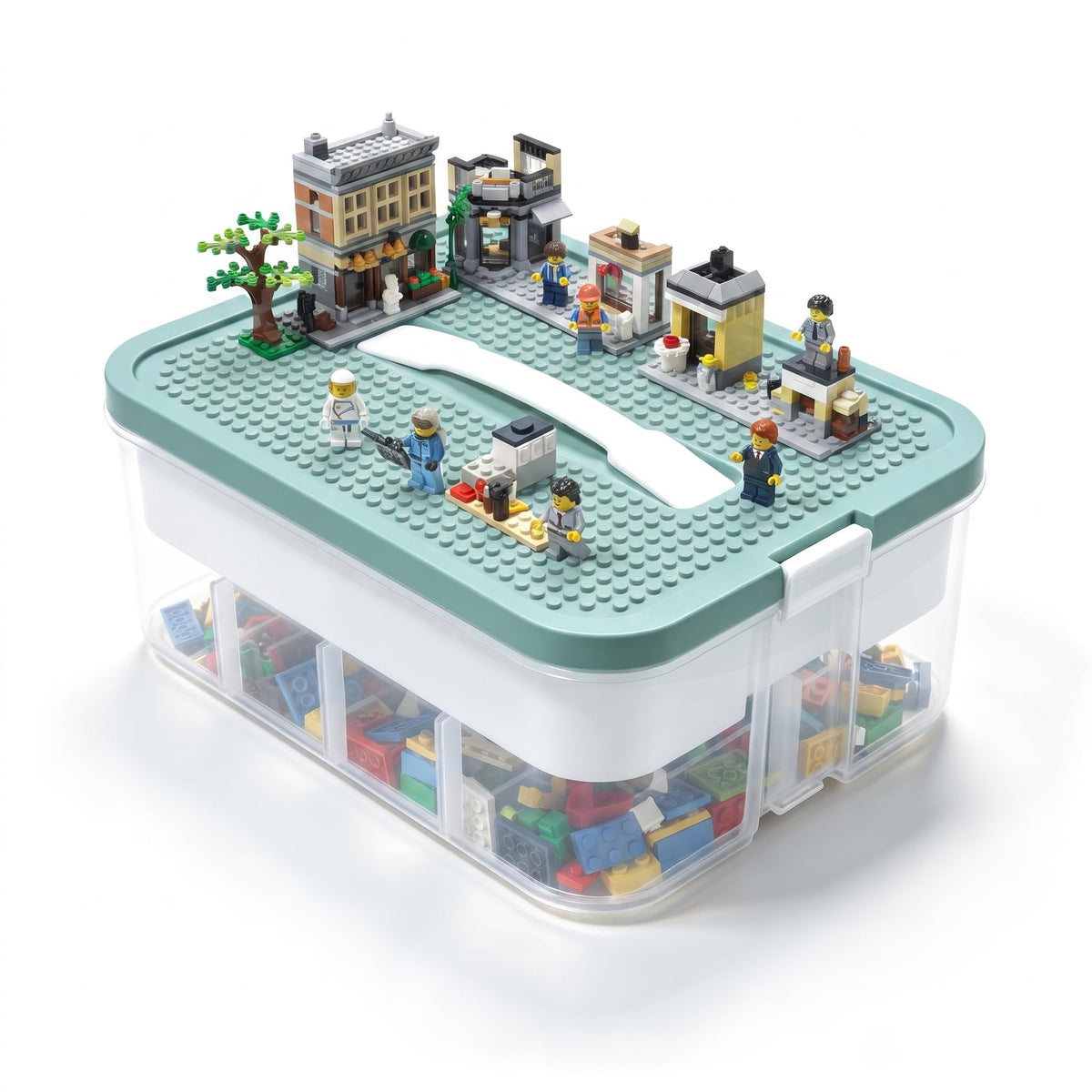 Toys Storage Organizer Box for Lego, Building Block Storage(2Layer)