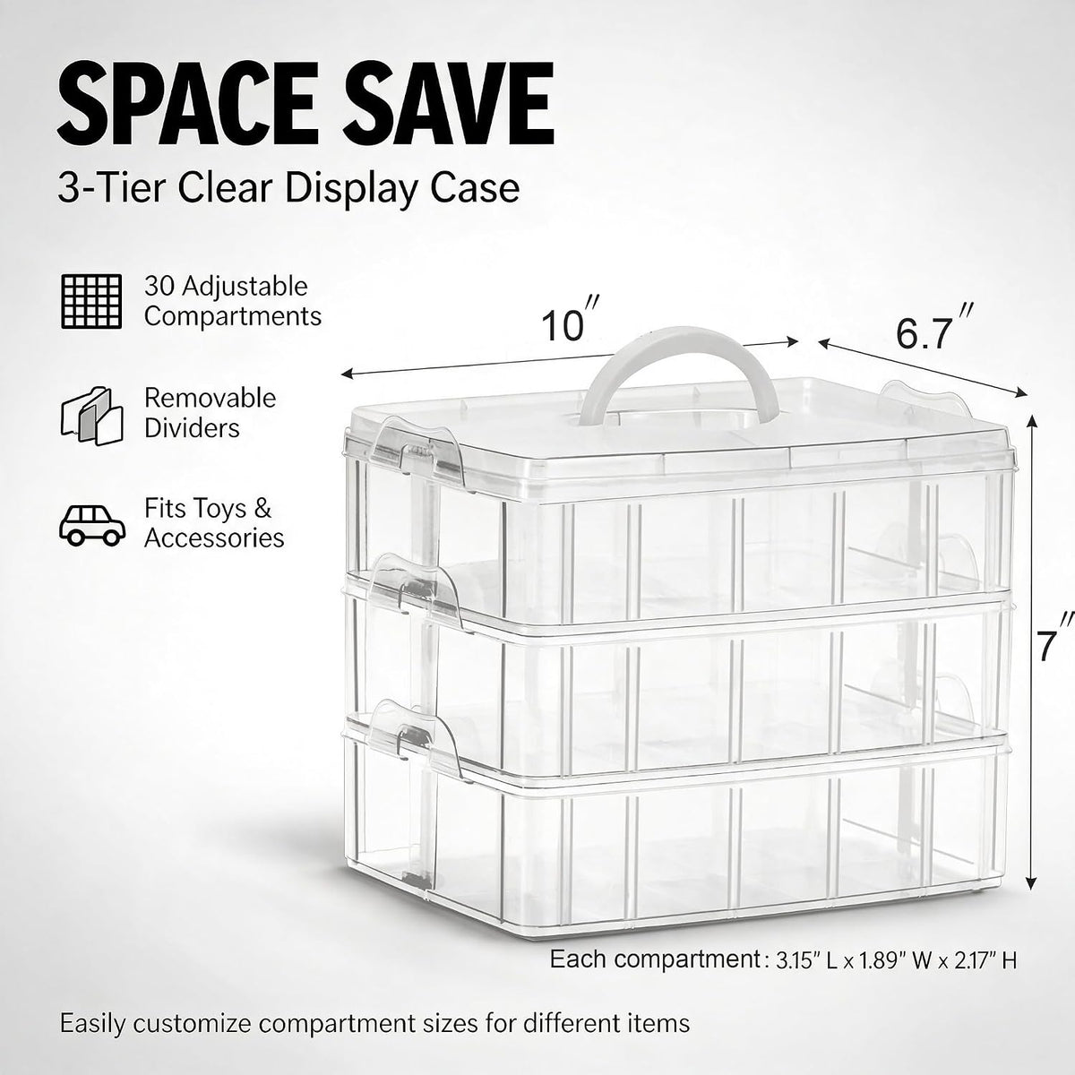 Sooyee 3-Layer Things & Crafts Storage Box, Large