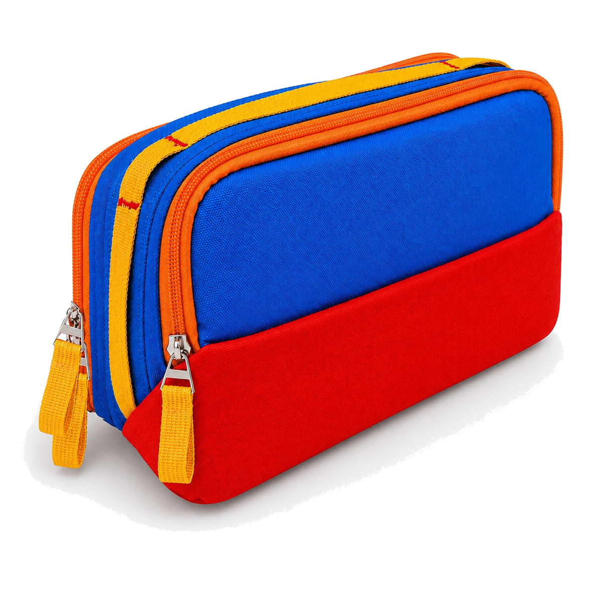 Charger Organizer Travel Case for Laptop Adapters and Cables, Blue/Red