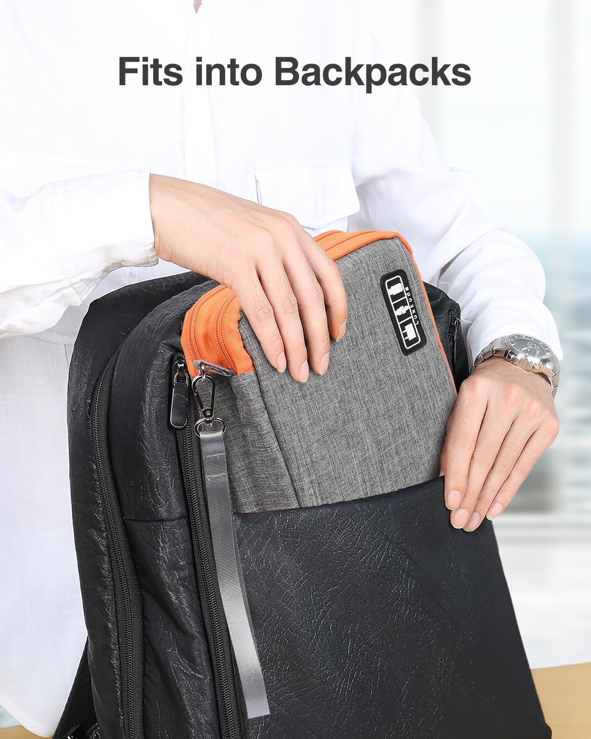 Luxtude Travel Cable Organizer Bag, Electronic Organizer Travel Case Large