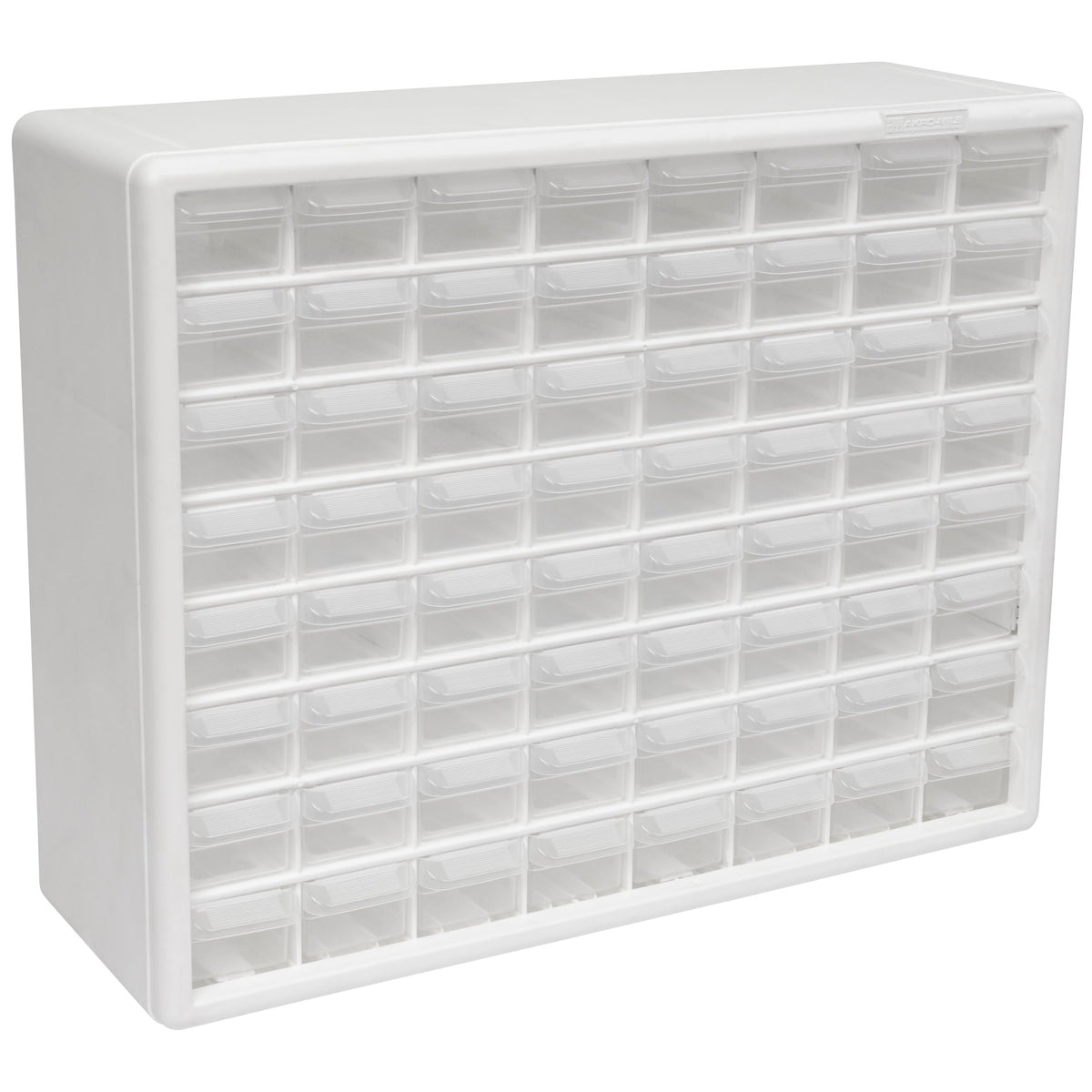 Akro-Mils 10164, 64 Drawer Plastic Parts Storage Hardware and Craft Cabinet, 20-Inch W x 6-Inch D x 16-Inch H, Black