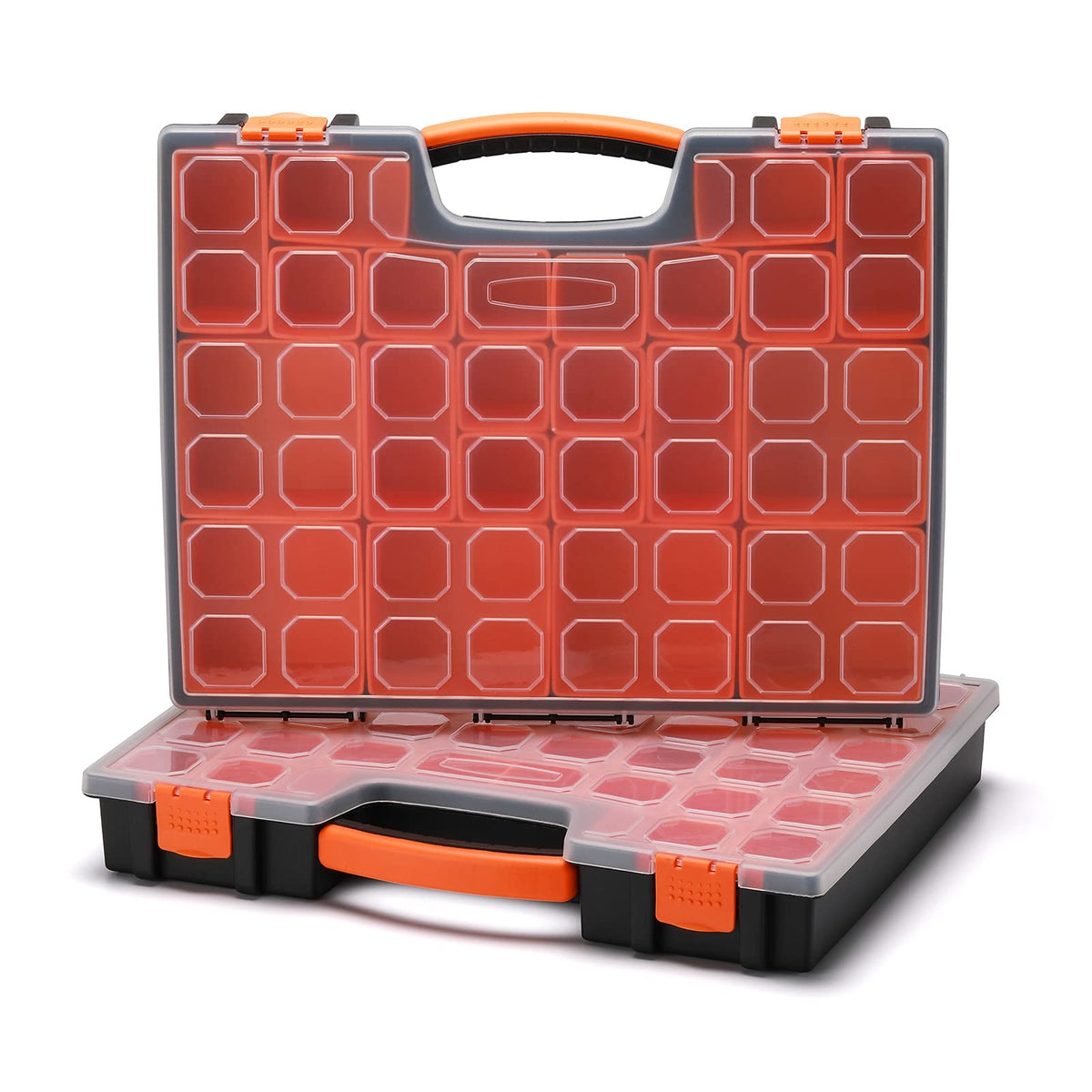 EMENTOL 3PCS Multi-Purpose Portable Organizer Box Set with 72-Removable Compartments, 3 Pieces Professional Boxes with Dimension 16.2"L*13"W*2.3"H