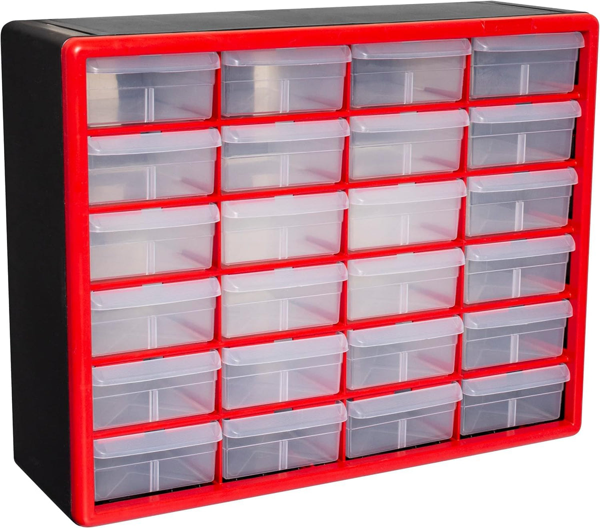 Akro-Mils 10164, 64 Drawer Plastic Parts Storage Hardware and Craft Cabinet, 20-Inch W x 6-Inch D x 16-Inch H, Black