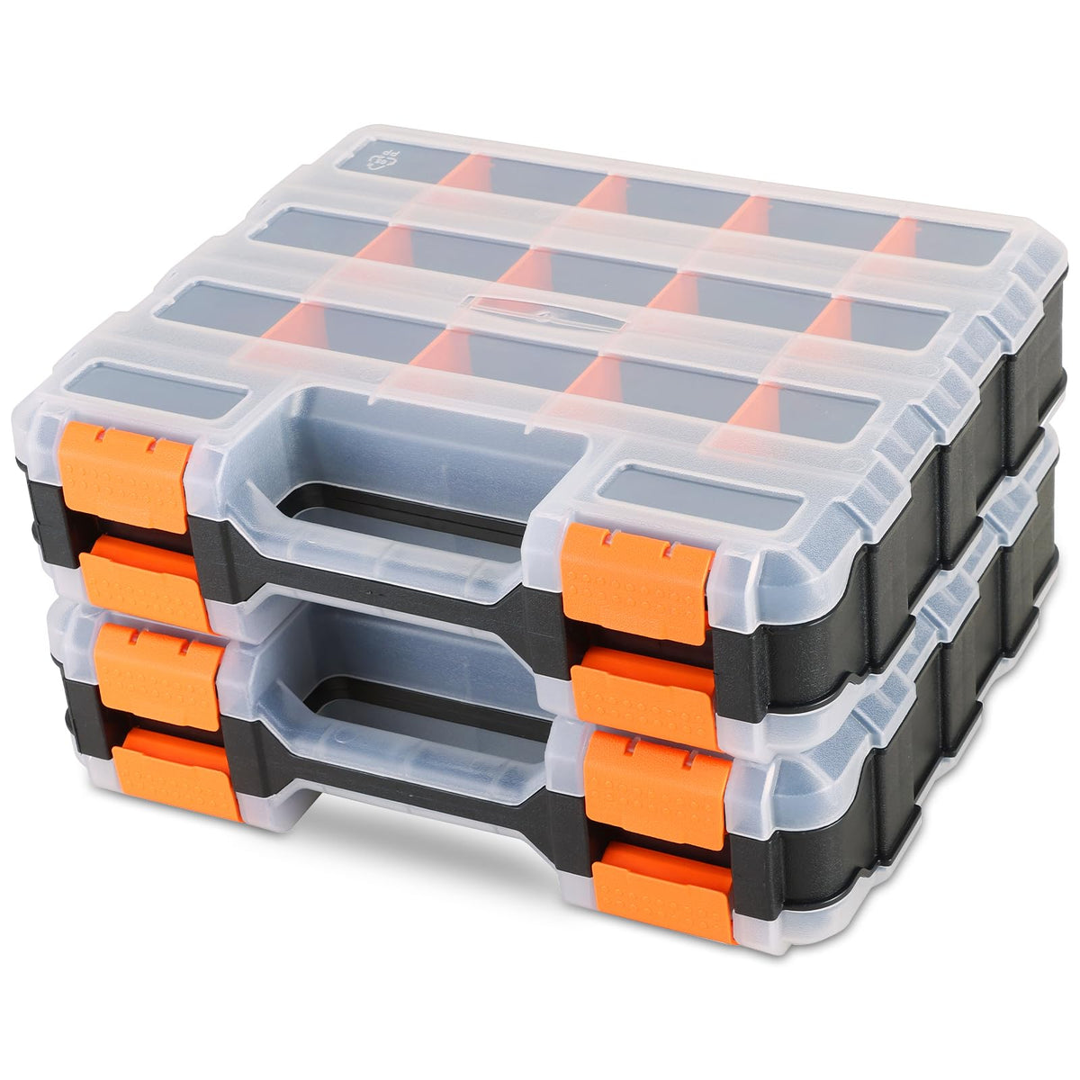Small Parts Organizer Storage Case Tools Box 34-Compartments