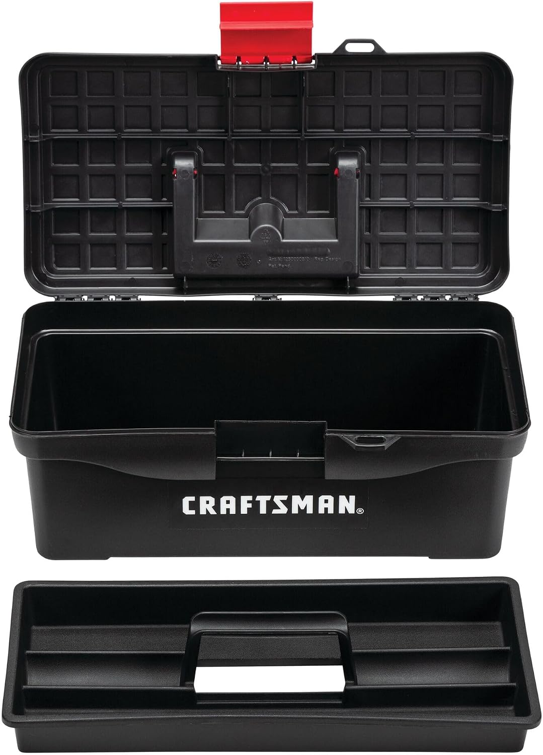CRAFTSMAN Tool Box, Lockable, 13 in., Red/Black (CMST13004)