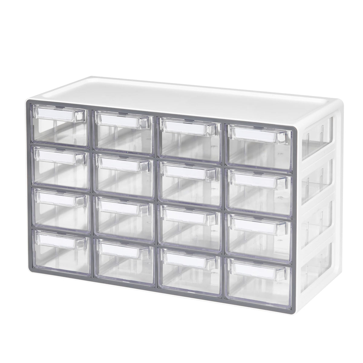 Blue Ginkgo 12-Drawer Storage Cabinet Organizer, Grey, Made in Korea