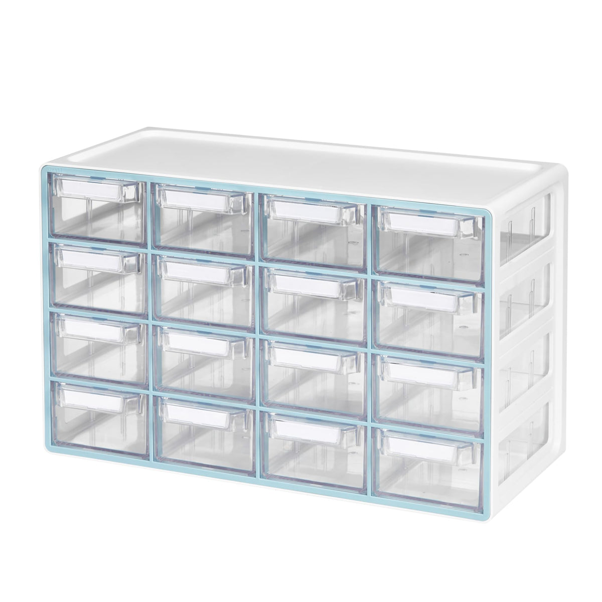 Blue Ginkgo 12-Drawer Storage Cabinet Organizer, Grey, Made in Korea
