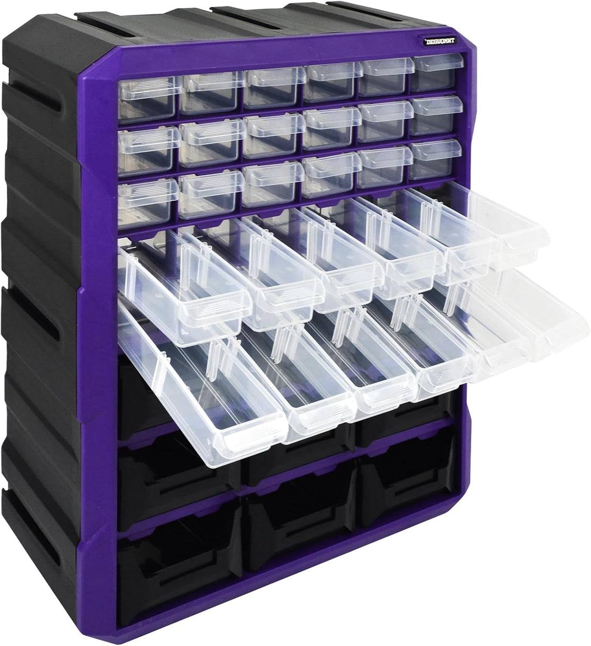 39-Drawer Plastic Drawer Storage Cabinet Small Parts Storage Craft Organizer for Garage Organization Beads Makeup Organizer Building Bricks Storage Teacher Toolbox 15 x 6.3 x 18.4 Inches