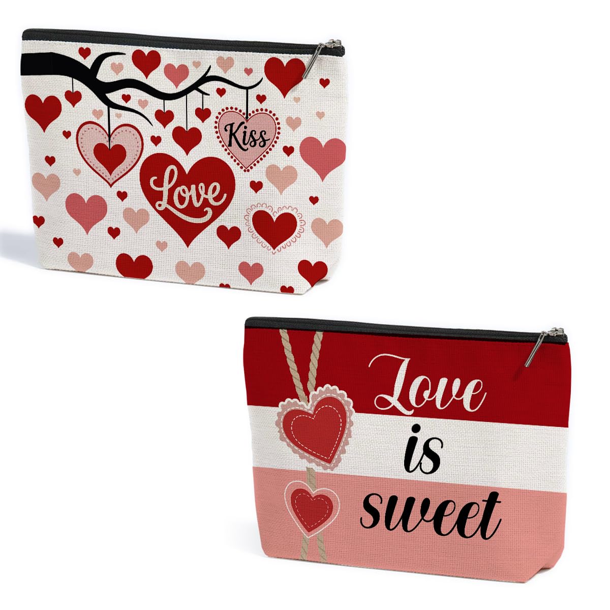 2Pcs Cables Chargers Makeup Bag Travel Essentials Cosmetic Bags for Women