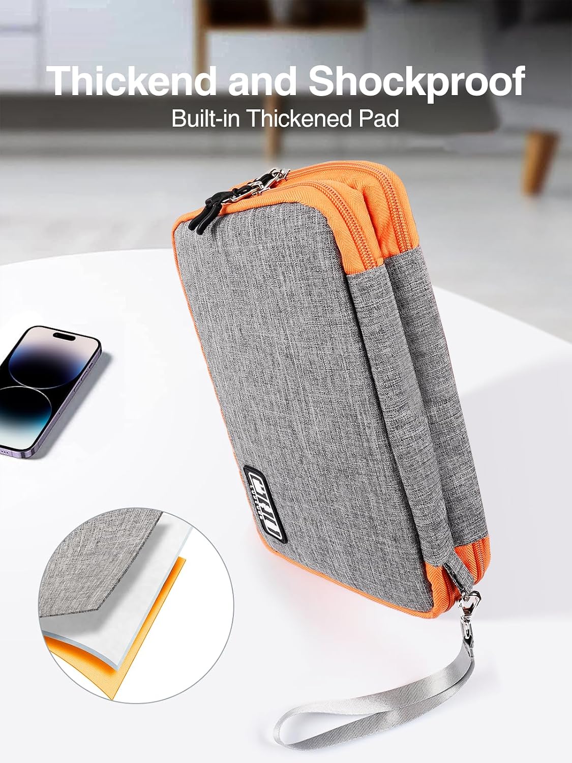Luxtude Travel Cable Organizer Bag, Electronic Organizer Travel Case Large
