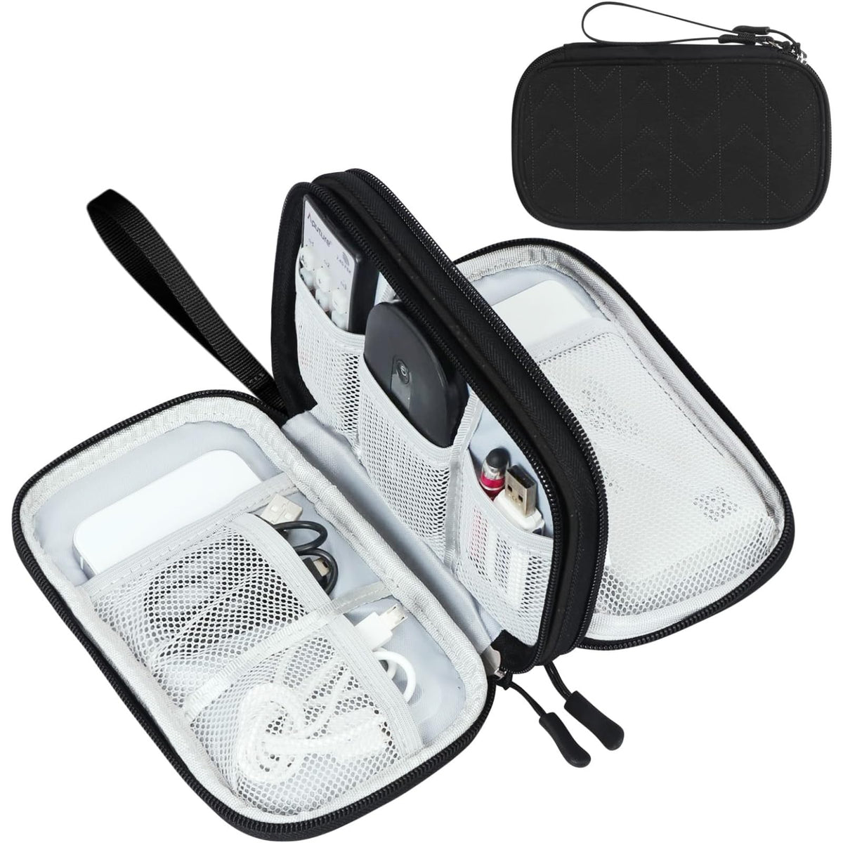 FYY Electronic Organizer, Travel Tech Pouch Bag, Large, Pink