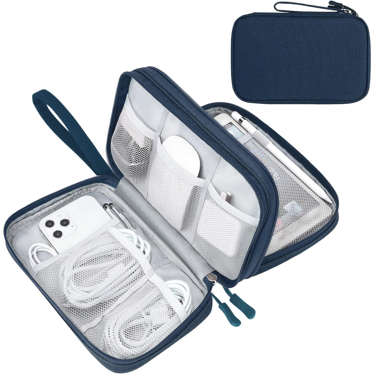 FYY Electronic Organizer, Travel Tech Pouch Bag, Large, Pink