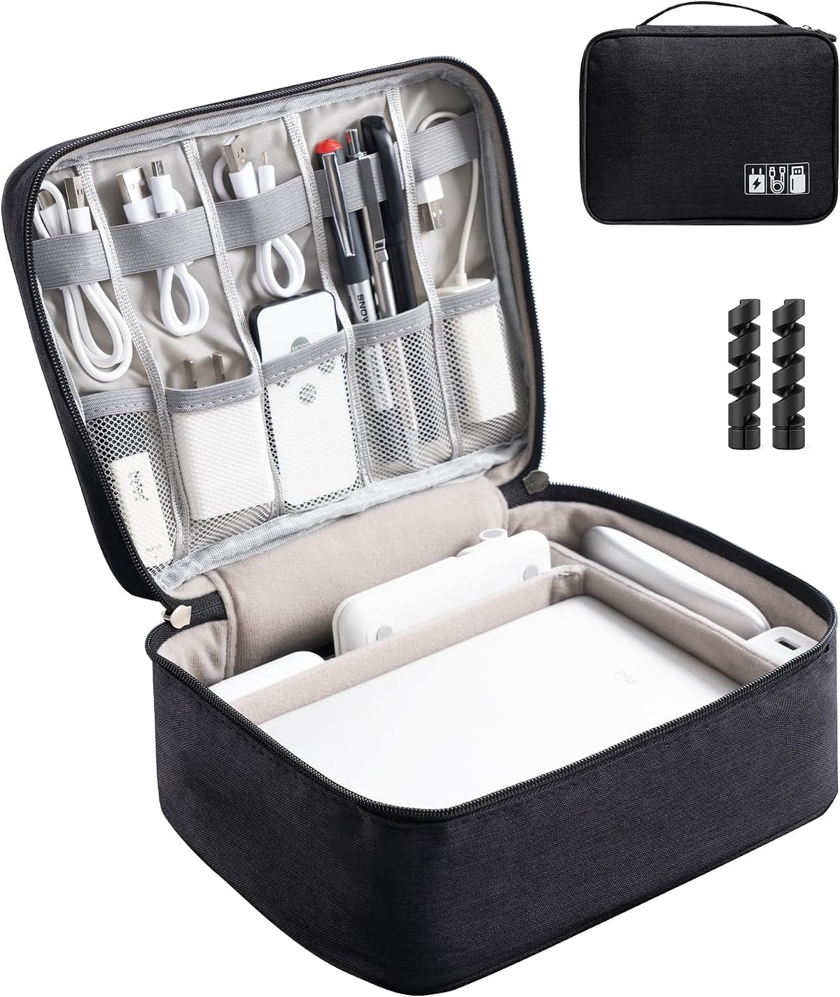 OrgaWise Electronics Travel Organizer, Two-Layer Tech Case