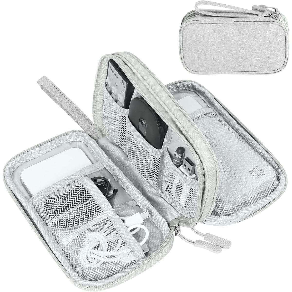 FYY Electronic Organizer, Travel Tech Pouch Bag, Large, Pink