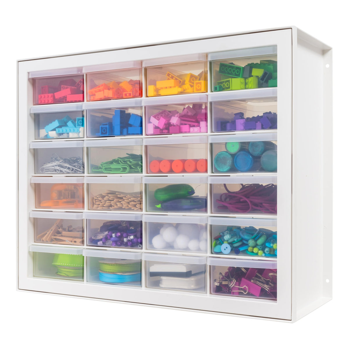 IRIS USA 64-Drawer Screw Organizer, Hardware Storage, Made in USA, Black