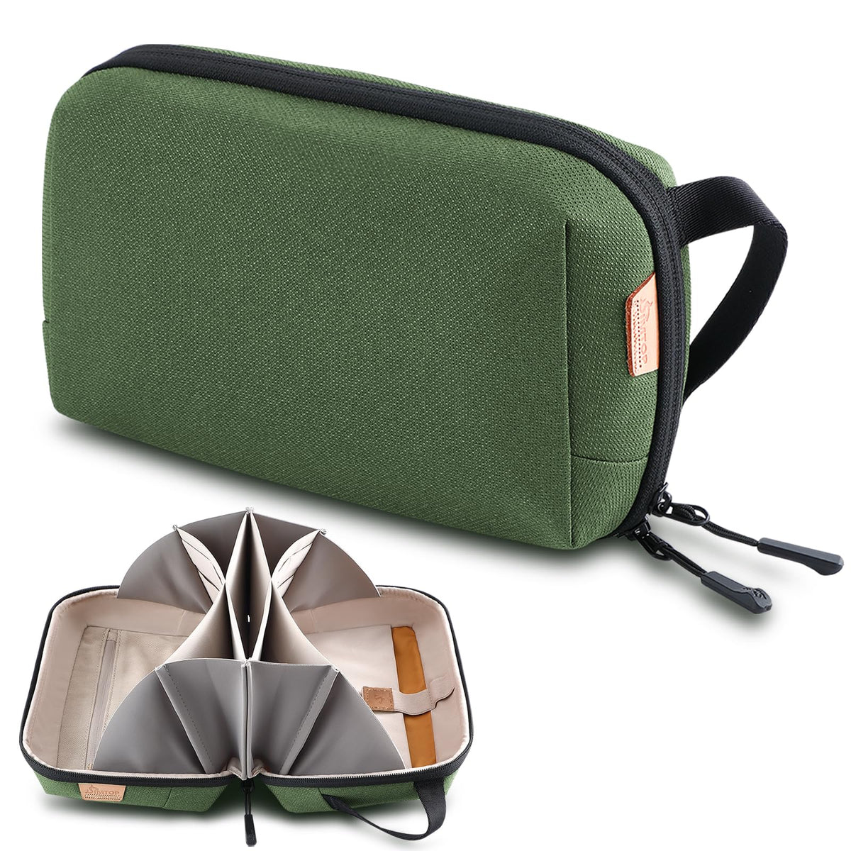 Small Electronics Organizer Travel Case, Cord and Cable Tech Bag Pouch