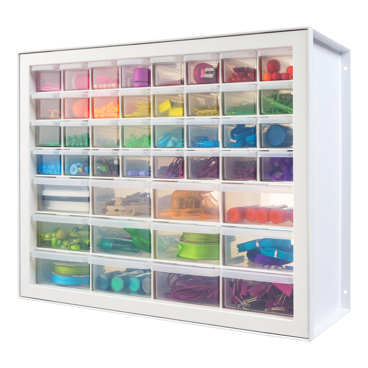 IRIS USA 64-Drawer Screw Organizer, Hardware Storage, Made in USA, Black