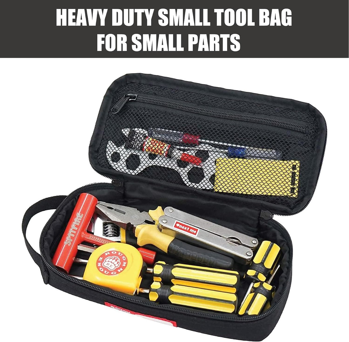 Rough Enough Small Tool Bag Pouch, Compact EDC Organizer