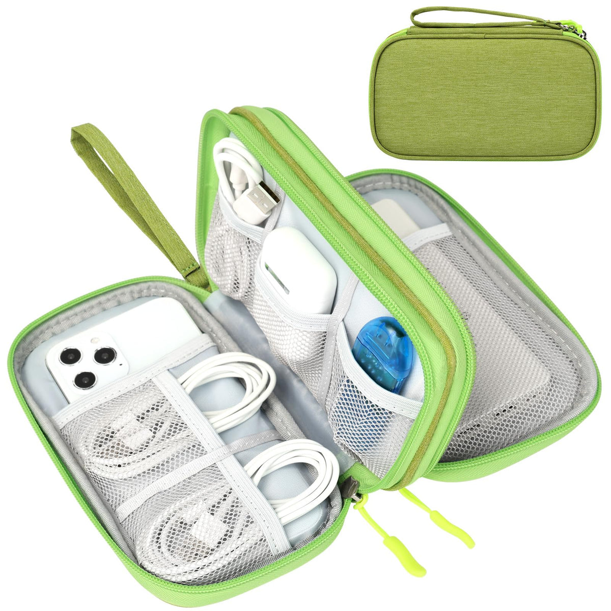 FYY Electronic Organizer, Travel Tech Pouch Bag, Large, Pink