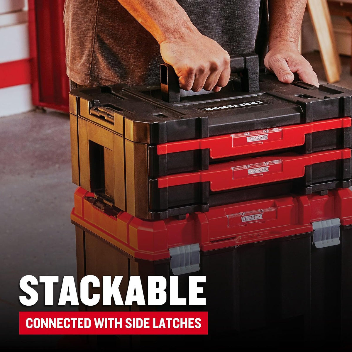 CRAFTSMAN Plastic Tool Box With Drawers, Organizer and Storage (CMST17804)