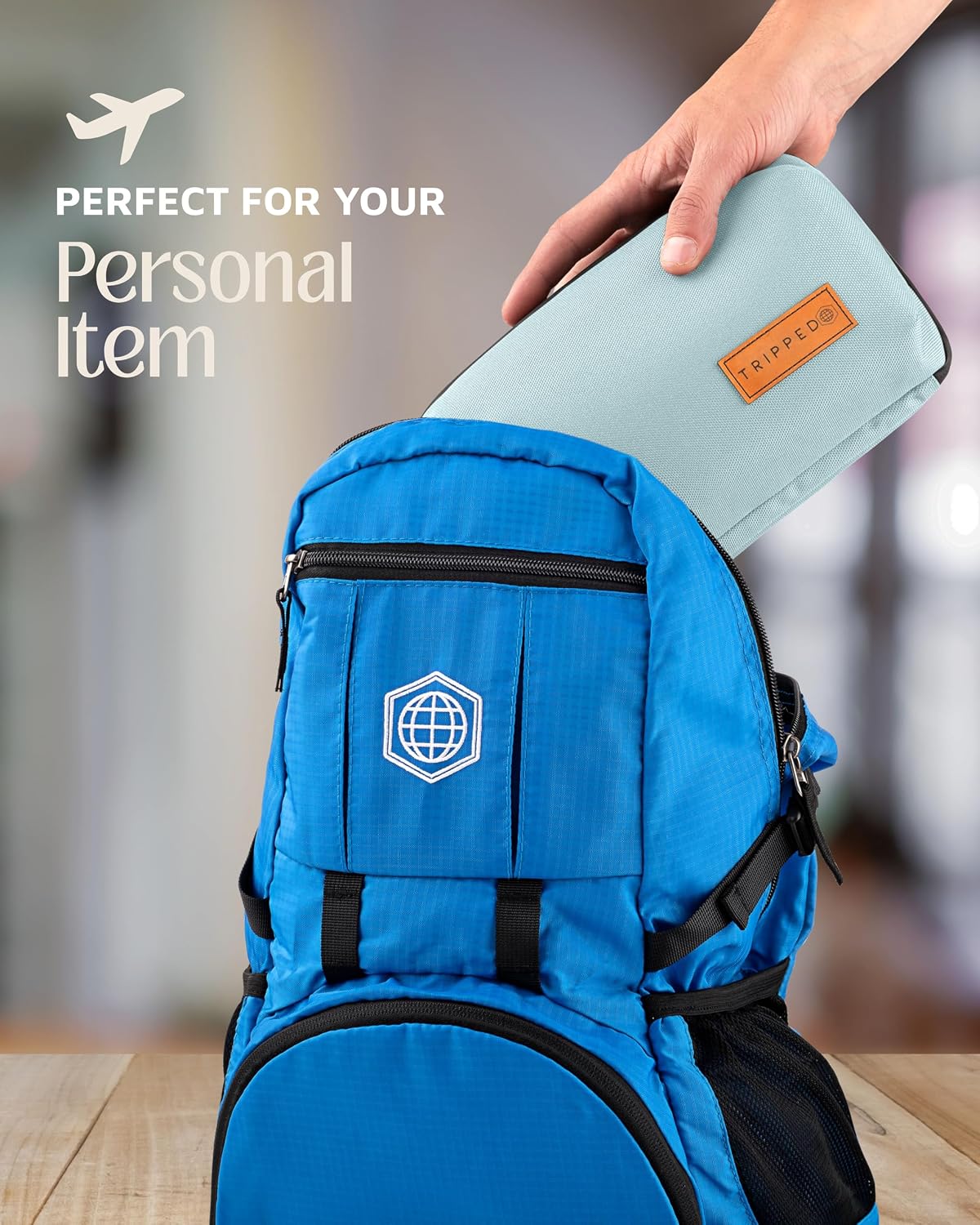 TRIPPED Travel Gear Tech Organizer Pouch for Accessories and Cables