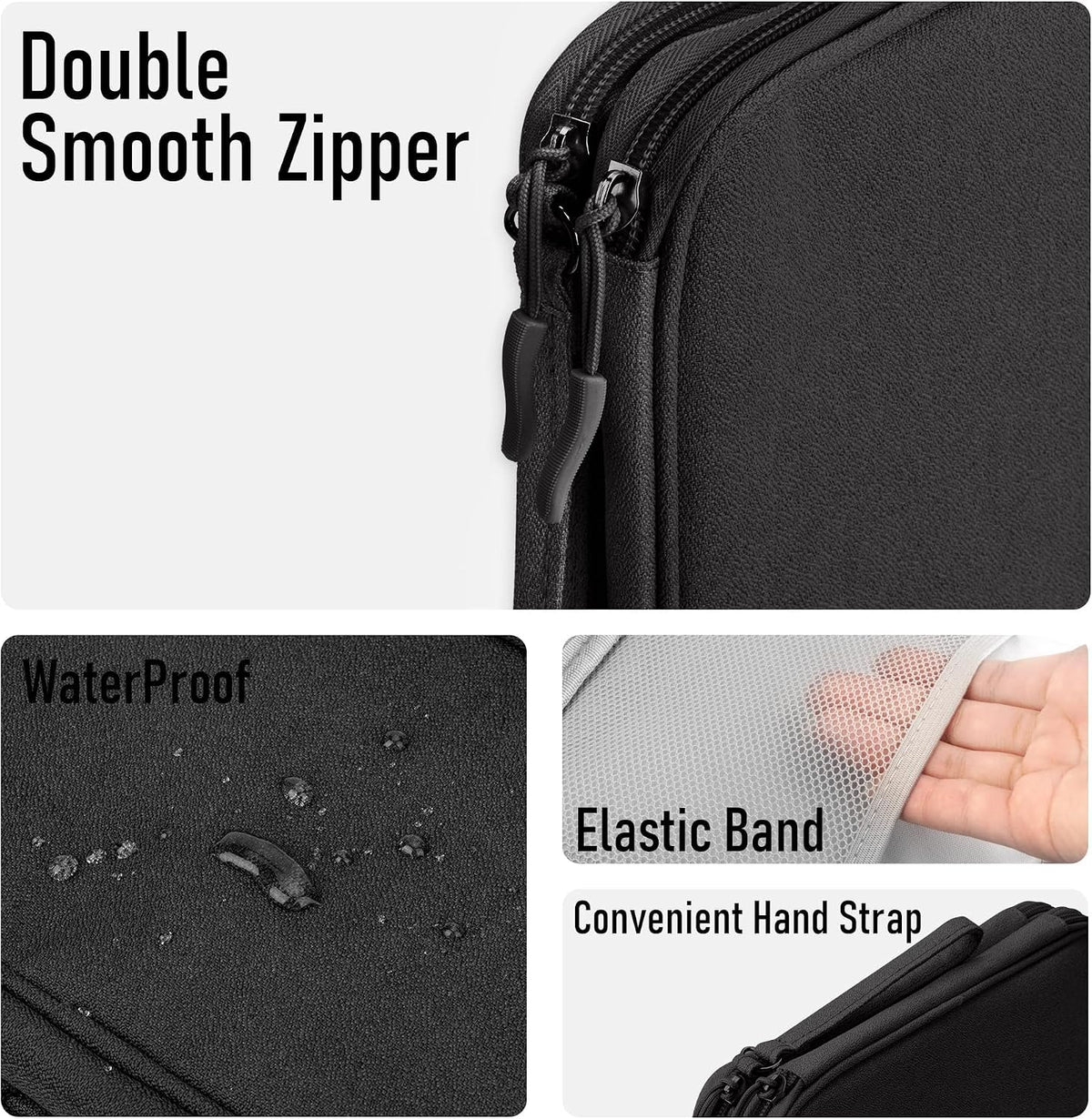 Arae Travel Essentials Electronic Organizer Double Layer - Black, L