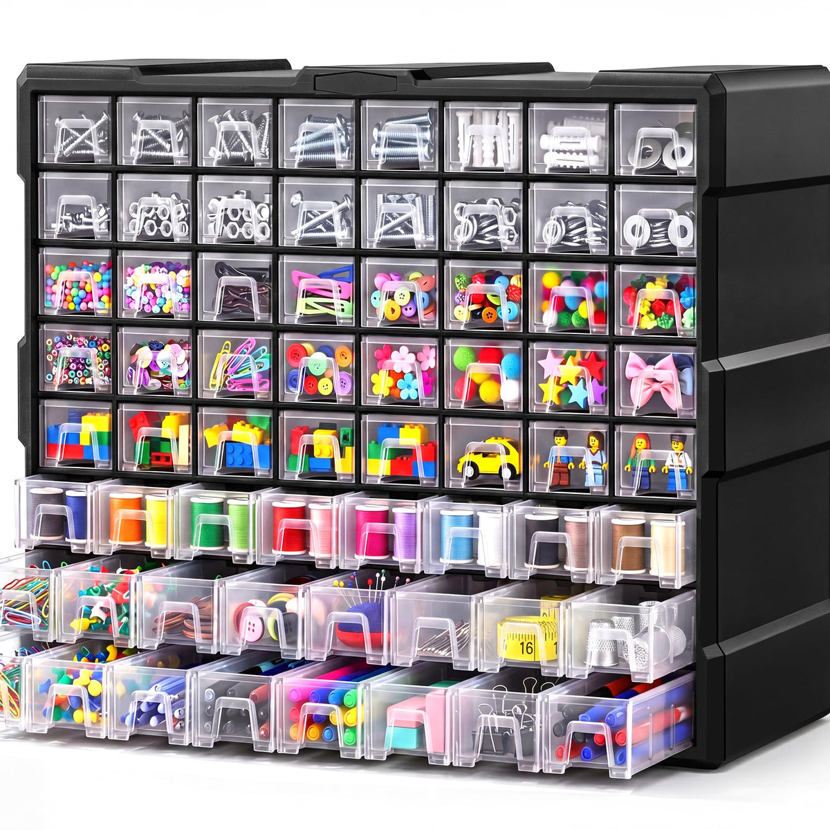 Drawer Organizer Craft Organizers and Storage with Dividers Labels Thicker