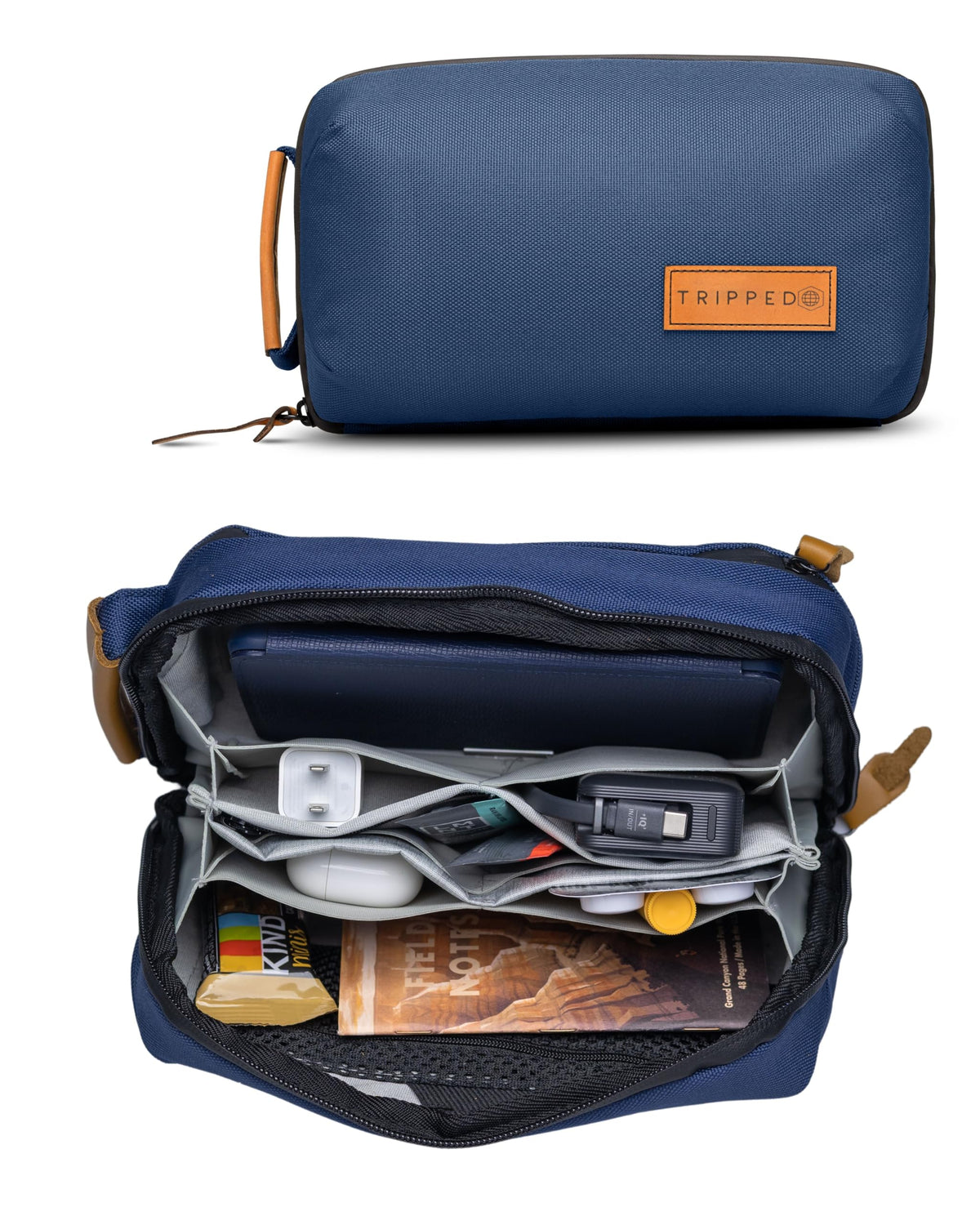 TRIPPED Travel Gear Tech Organizer Pouch for Accessories and Cables