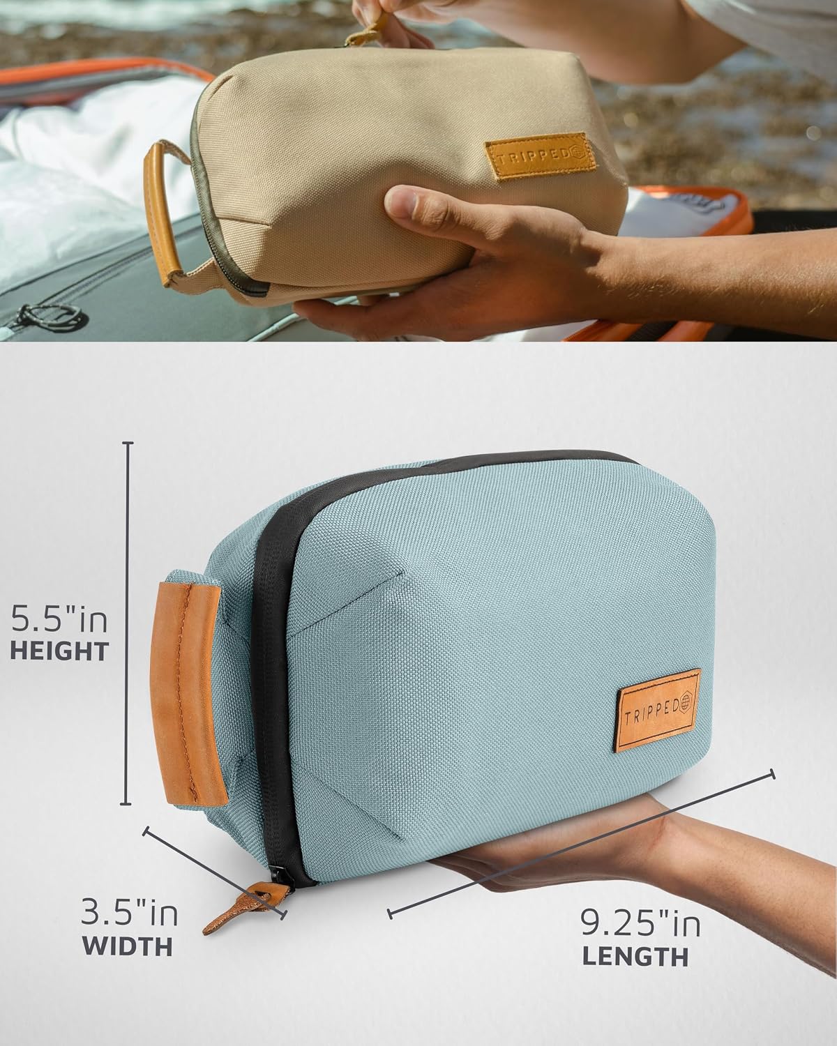 TRIPPED Travel Gear Tech Organizer Pouch for Accessories and Cables