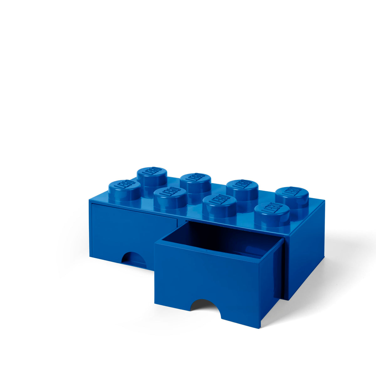 LEGO Brick Drawer, 8 Knobs, 2 Drawers, Stackable Storage Box, Dark Green