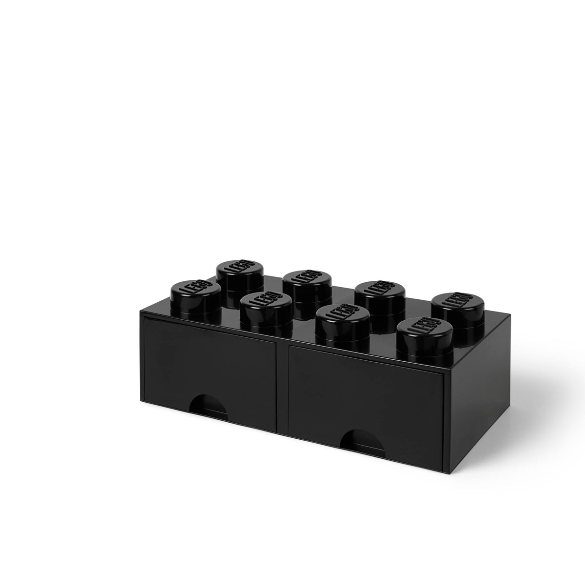 LEGO Brick Drawer, 8 Knobs, 2 Drawers, Stackable Storage Box, Dark Green