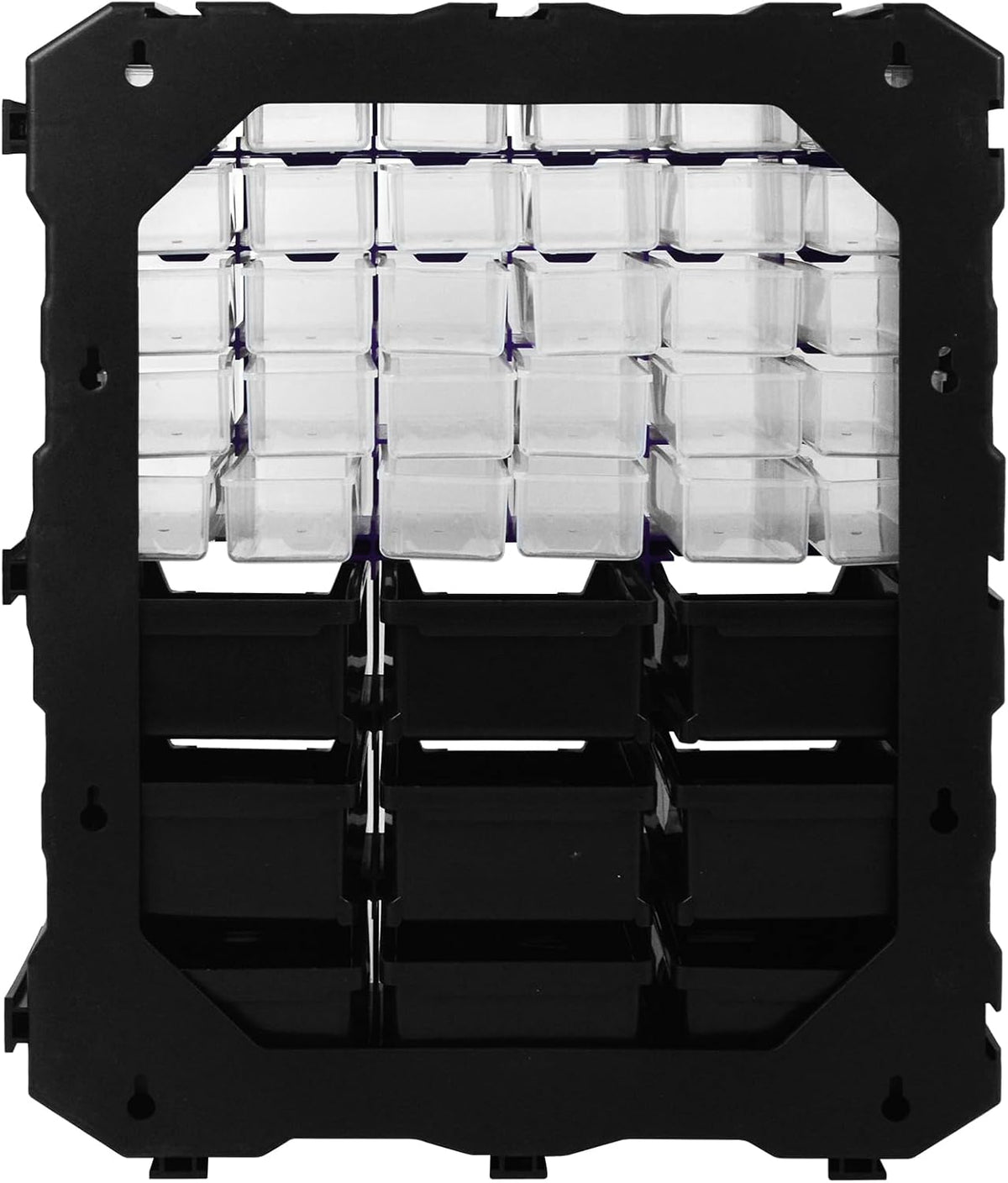 39-Drawer Plastic Drawer Storage Cabinet Small Parts Storage Craft Organizer for Garage Organization Beads Makeup Organizer Building Bricks Storage Teacher Toolbox 15 x 6.3 x 18.4 Inches
