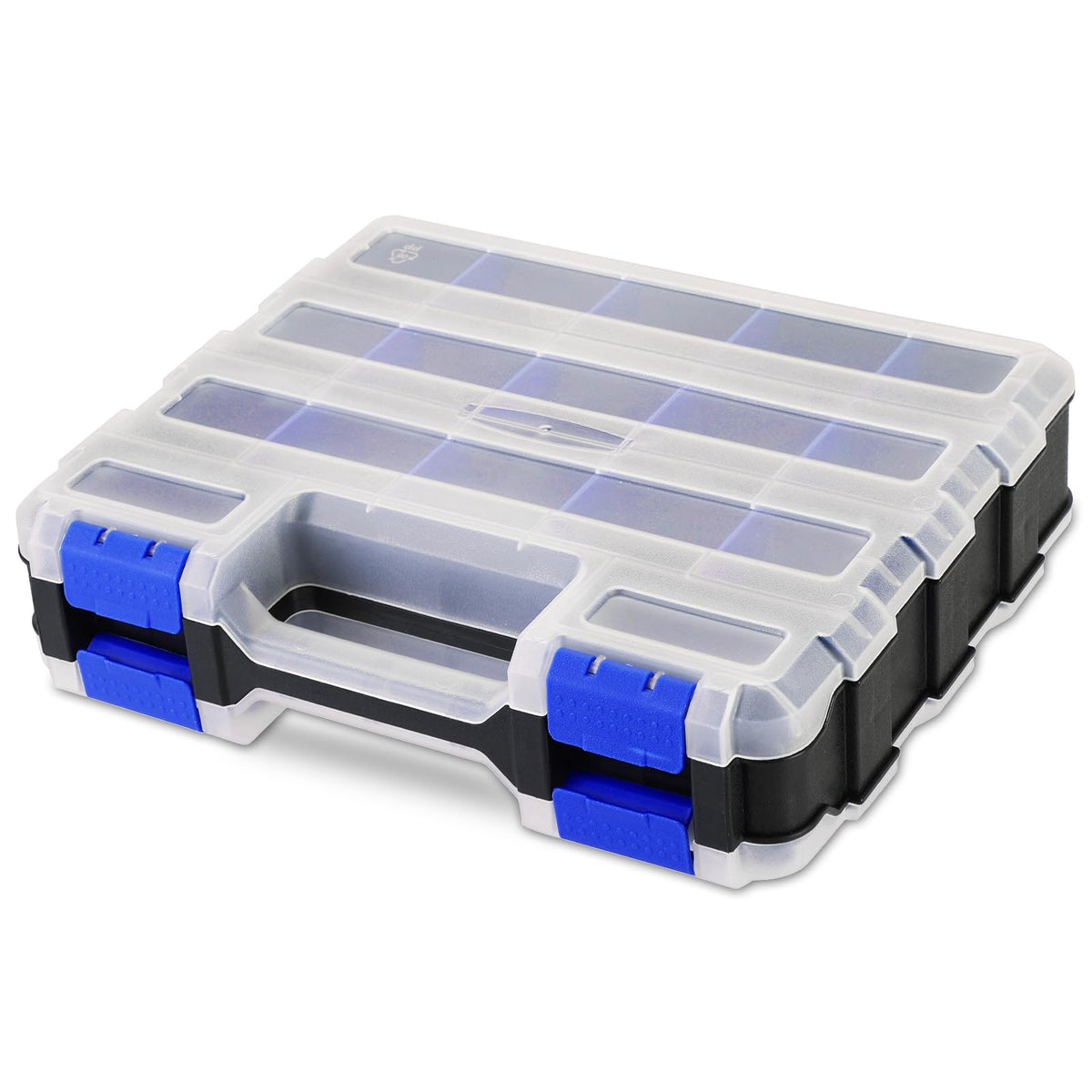 Small Parts Organizer Storage Case Tools Box 34-Compartments (Red)