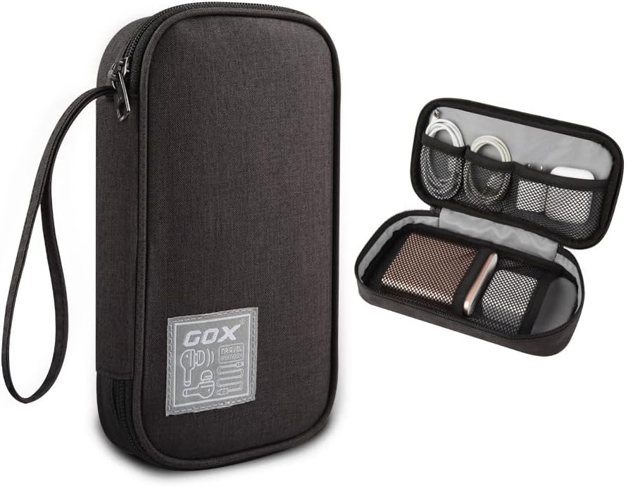 GOX Tech Pouch Accessories Case Organizer for Travel Small Electronics Bag