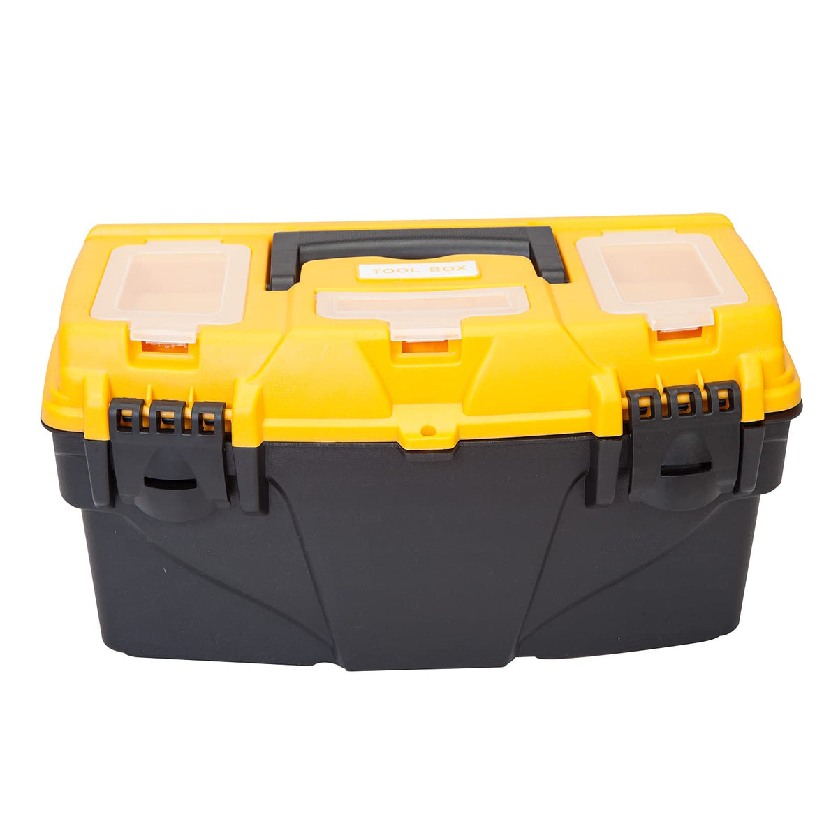 Torin AG421B Hardware & Parts Organizers: 4 Piece Versatile And Durable Storage Toolbox for Bolts, Screws, Nails, Nuts and Small Hardware, Black/Orange